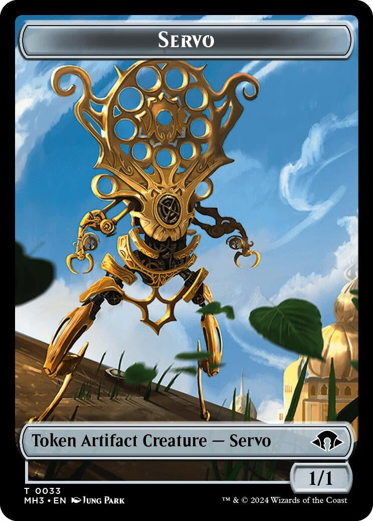 Servo // Treasure Double-Sided Token (33 // 34) (Modern Horizons 3)