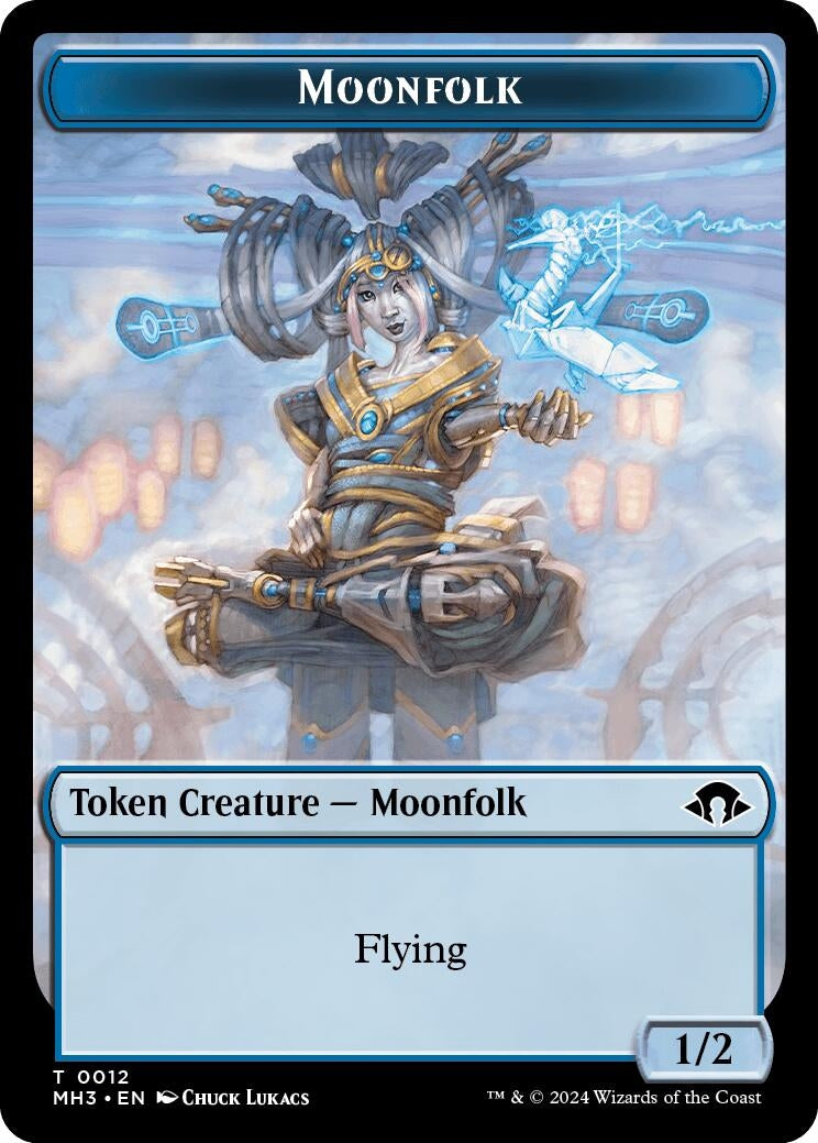 Moonfolk // Energy Reserve Double-Sided Token (12 // 36) (Modern Horizons 3)