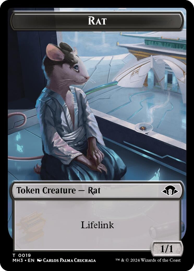 Rat // Energy Reserve Double-Sided Token (19 // 36) (Modern Horizons 3)