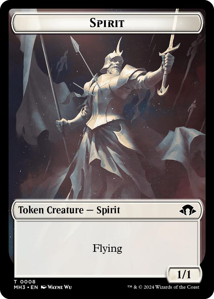 Spirit (0008) // Energy Reserve Double-Sided Token (8 // 36) (Modern Horizons 3)