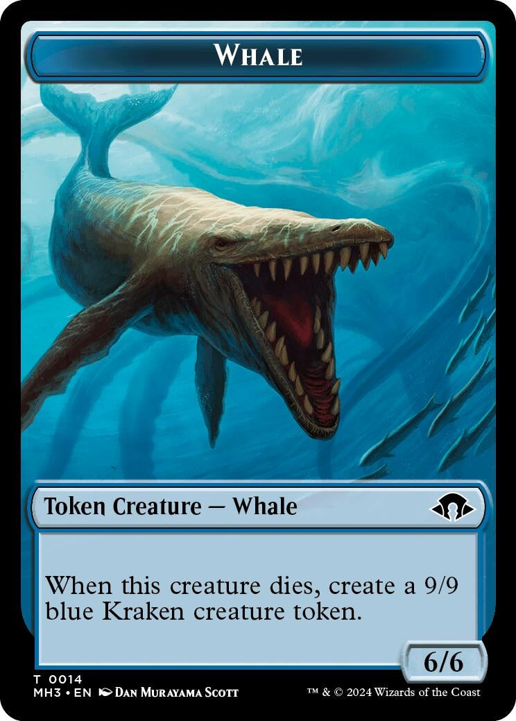 Image for Whale // Energy Reserve Double-Sided Token (14 // 36) - Magic: The Gathering