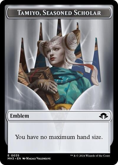 Emblem - Tamiyo, Seasoned Scholar (35) (Modern Horizons 3)