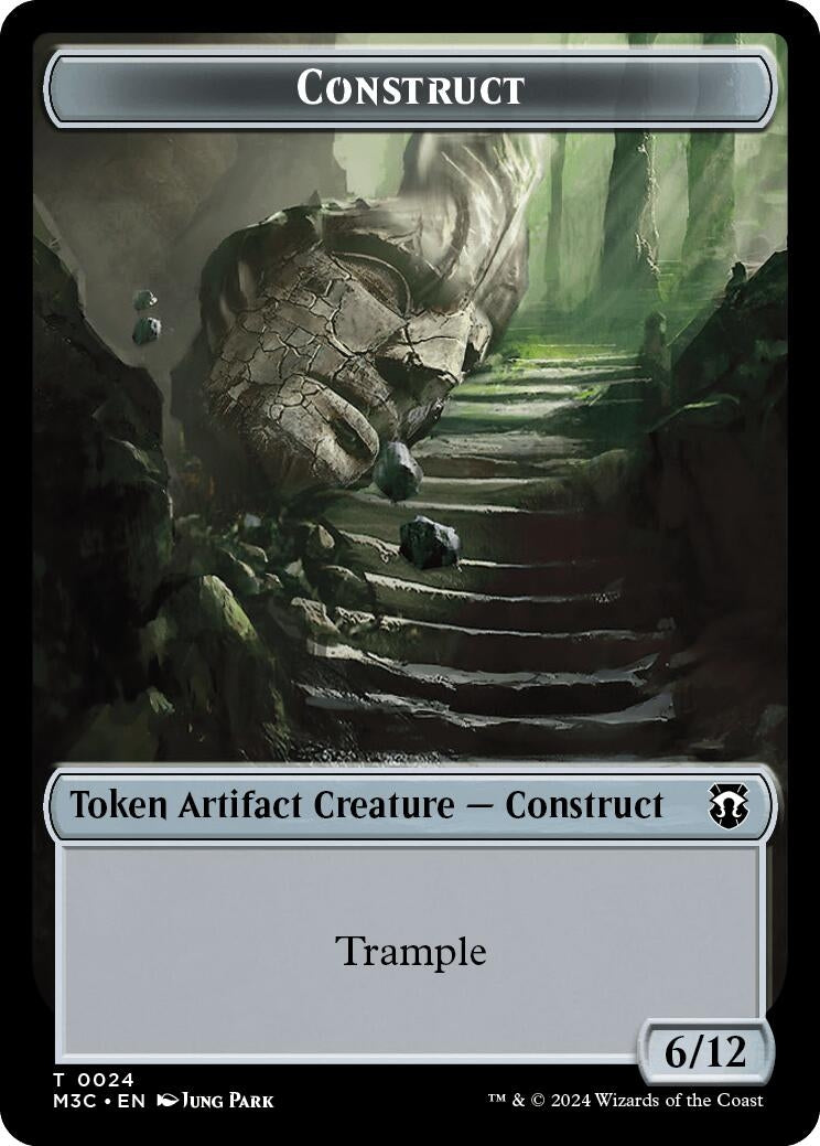 Construct (Ripple Foil) // Myr Double-Sided Token (24 // 25) (Commander: Modern Horizons 3)