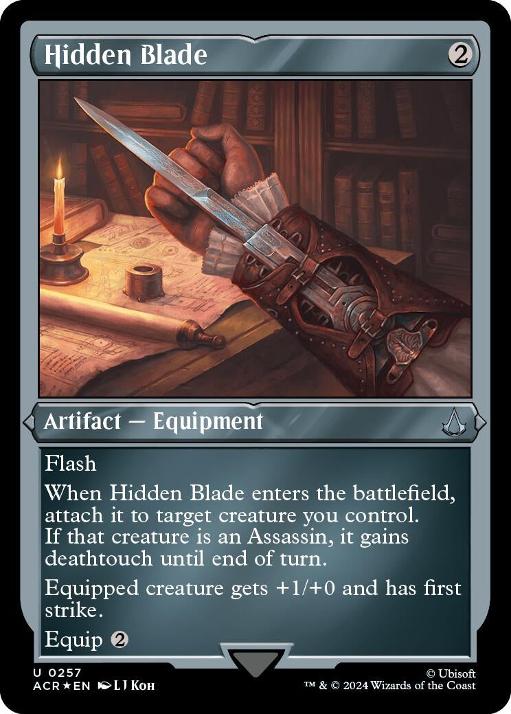 Hidden Blade (Foil Etched) (257) (Universes Beyond: Assassin's Creed)