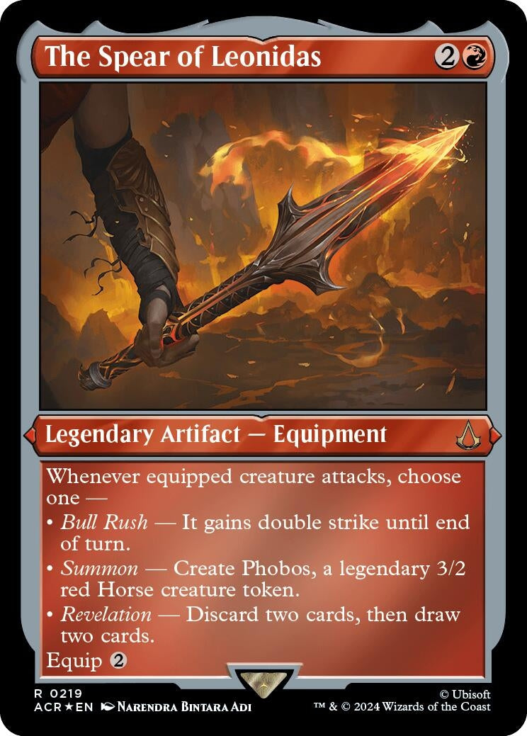 The Spear of Leonidas (Foil Etched) (219) (Universes Beyond: Assassin's Creed)