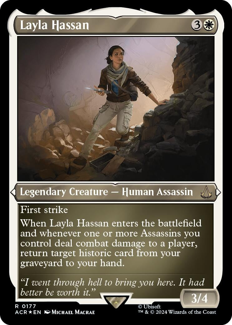 Layla Hassan (Foil Etched) (177) (Universes Beyond: Assassin's Creed)