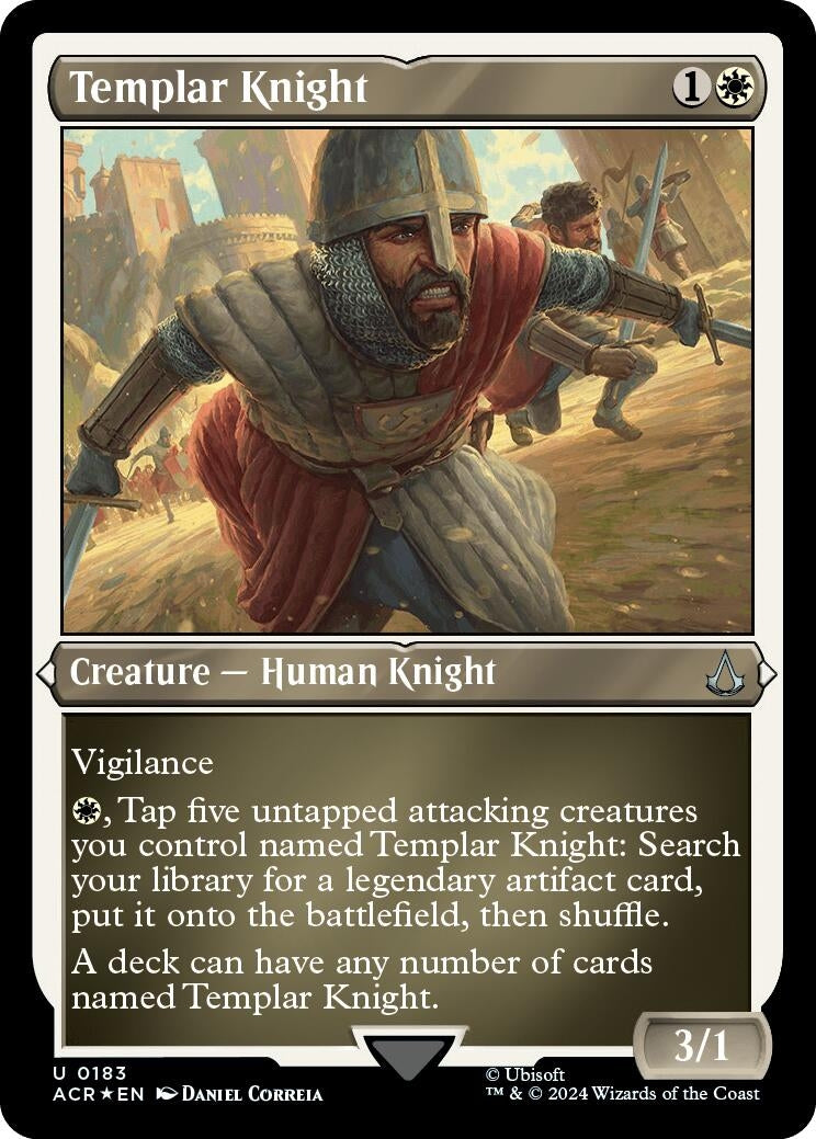 Templar Knight (Foil Etched) (183) (Universes Beyond: Assassin's Creed)
