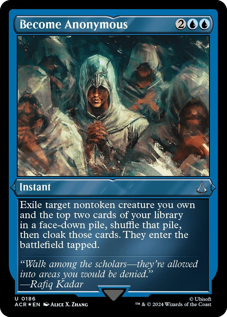 Become Anonymous (Foil Etched) (186) (Universes Beyond: Assassin's Creed)