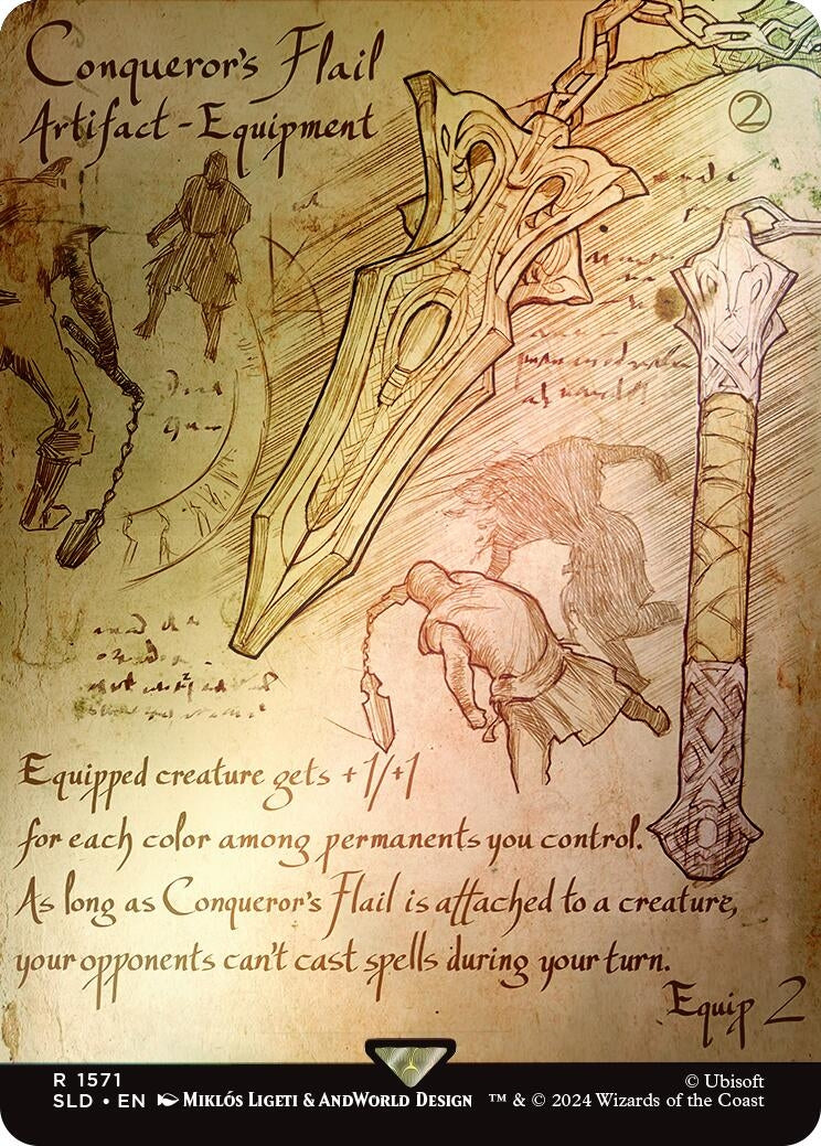 Conqueror's Flail (Rainbow Foil) (1571) (Secret Lair Drop Series)
