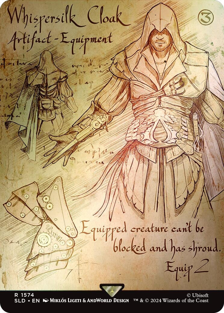Image for Whispersilk Cloak (Rainbow Foil) (1574) - Magic: The Gathering