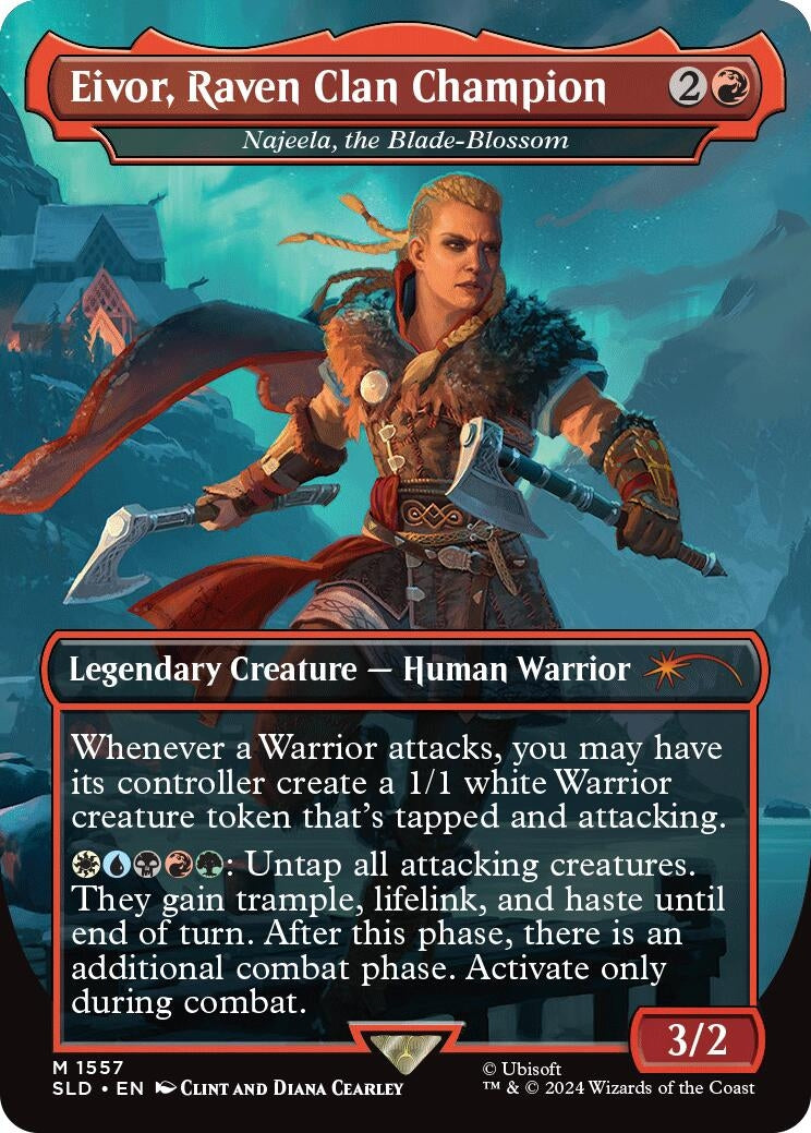 Eivor, Raven Clan Champion - Najeela, the Blade-Blossom (1557) (Secret Lair Drop Series)