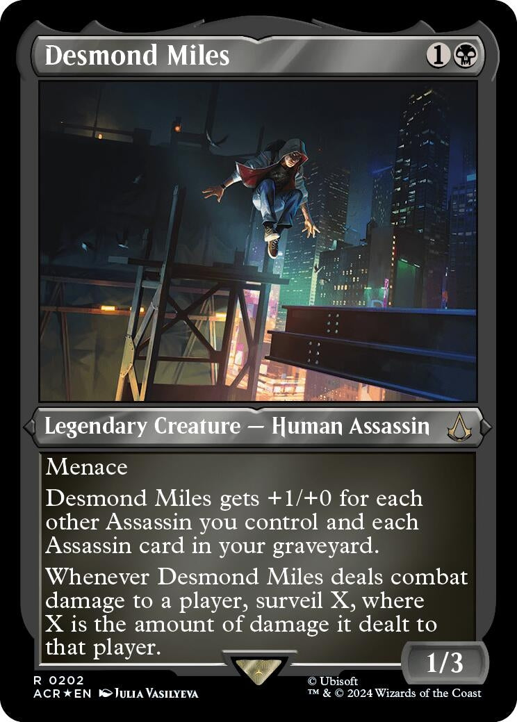 Desmond Miles (Foil Etched) (202) (Universes Beyond: Assassin's Creed)