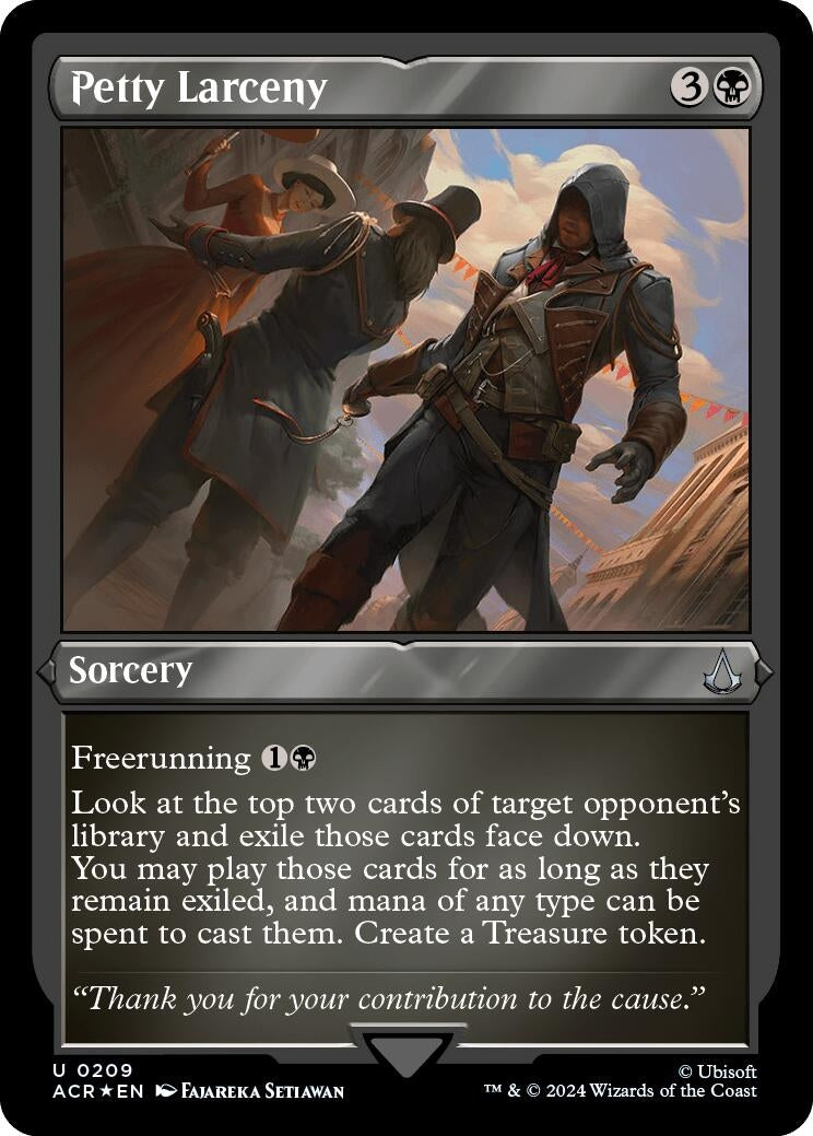 Petty Larceny (Foil Etched) (209) (Universes Beyond: Assassin's Creed)