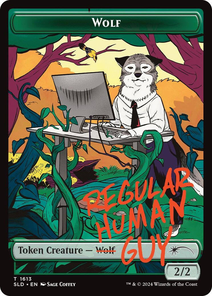 Wolf Token (1613) (Secret Lair Drop Series)
