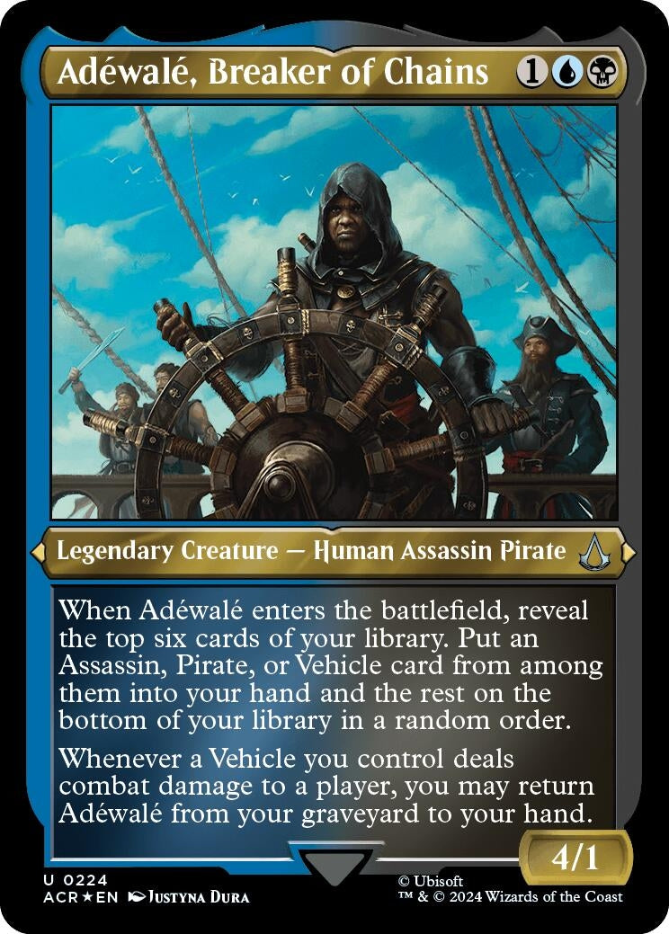 Adewale, Breaker of Chains (Foil Etched) (224) (Universes Beyond: Assassin's Creed)