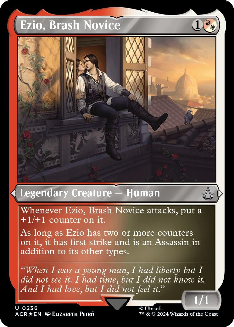 Ezio, Brash Novice (Foil Etched) (236) (Universes Beyond: Assassin's Creed)