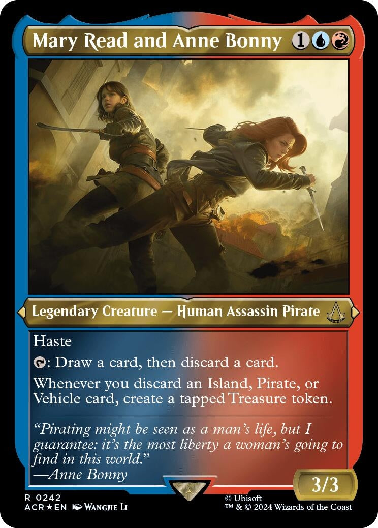 Mary Read and Anne Bonny (Foil Etched) (242) (Universes Beyond: Assassin's Creed)