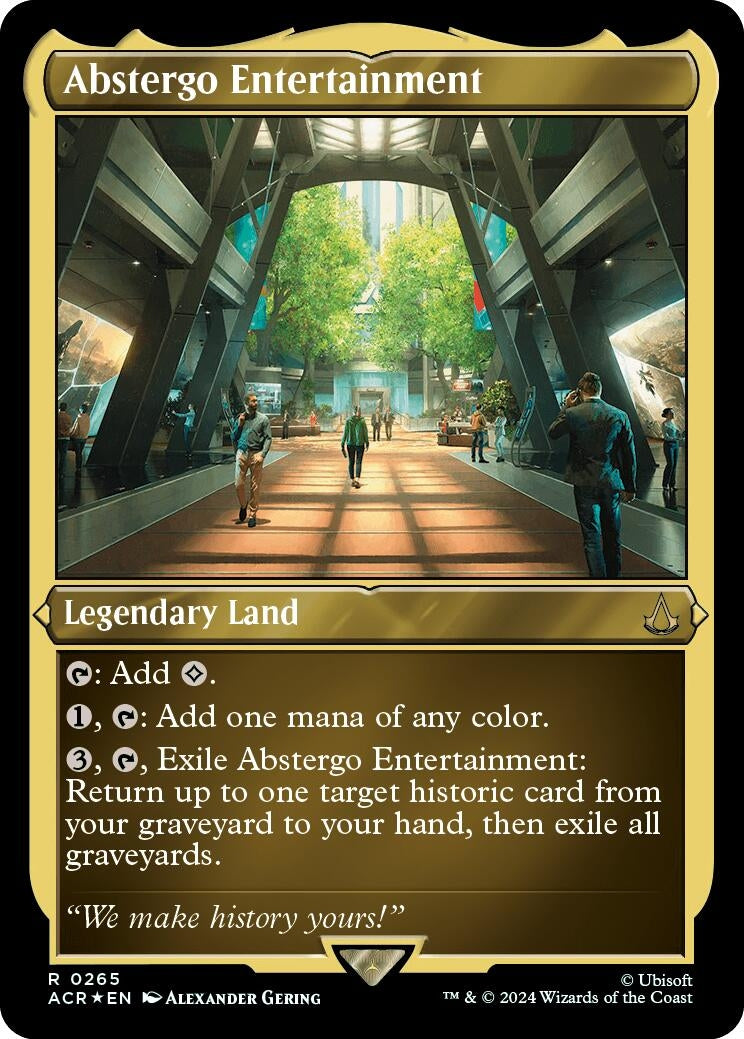 Abstergo Entertainment (Foil Etched) (265) (Universes Beyond: Assassin's Creed)