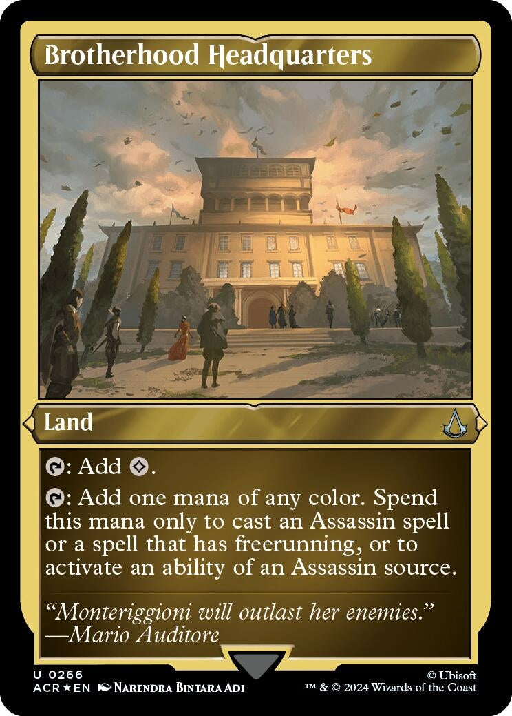 Brotherhood Headquarters (Foil Etched) (266) (Universes Beyond: Assassin's Creed)