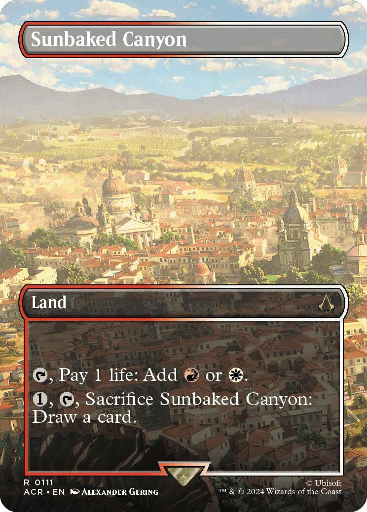 Sunbaked Canyon (Borderless) (111) (Universes Beyond: Assassin's Creed)
