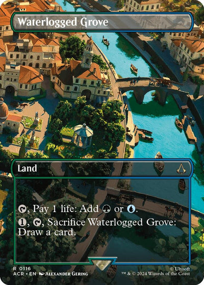 Waterlogged Grove (Borderless) (116) (Universes Beyond: Assassin's Creed)