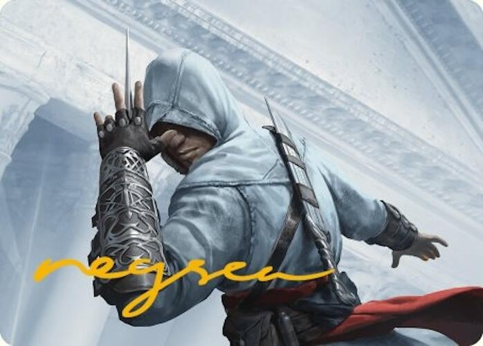 Altair Ibn-La'Ahad Art Card (Gold-Stamped Signature) (15) (Art Series: Universes Beyond: Assassin's Creed)