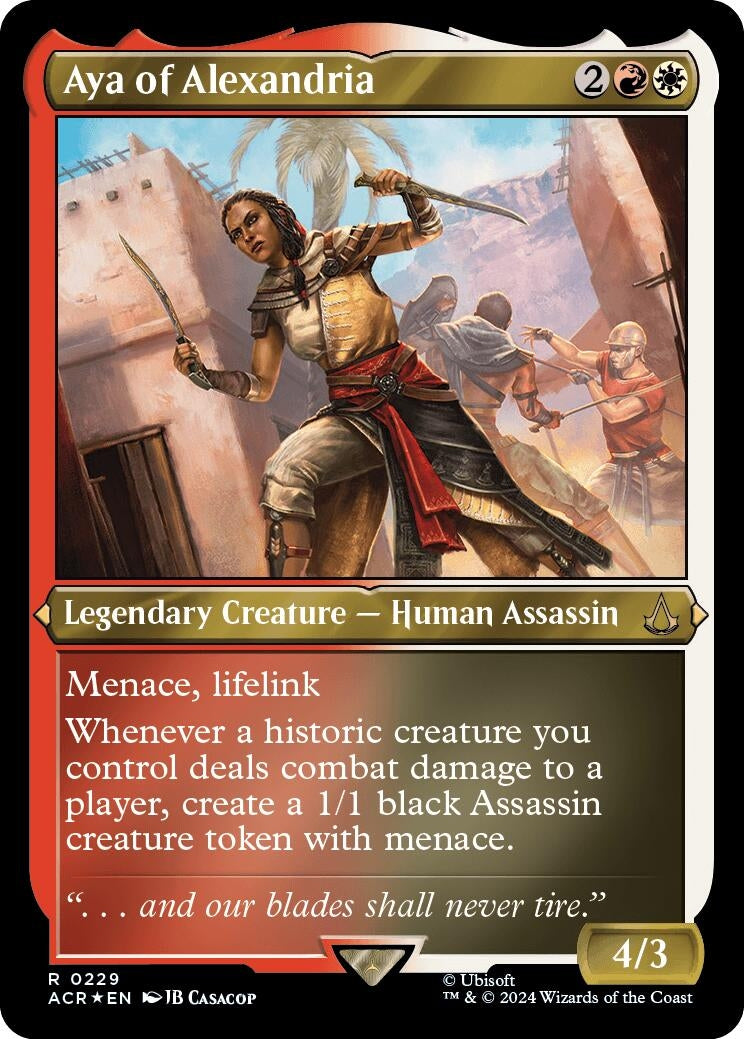 Aya of Alexandria (Foil Etched) (229) (Universes Beyond: Assassin's Creed)