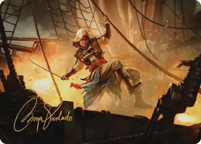 Edward Kenway Art Card (Gold-Stamped Signature) (5) (Art Series: Universes Beyond: Assassin's Creed)