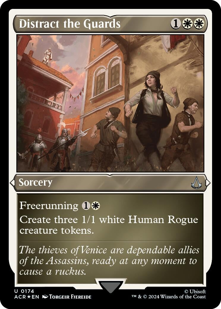 Distract the Guards (Foil Etched) (174) (Universes Beyond: Assassin's Creed)