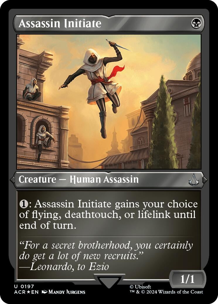 Assassin Initiate (Foil Etched) (197) (Universes Beyond: Assassin's Creed)