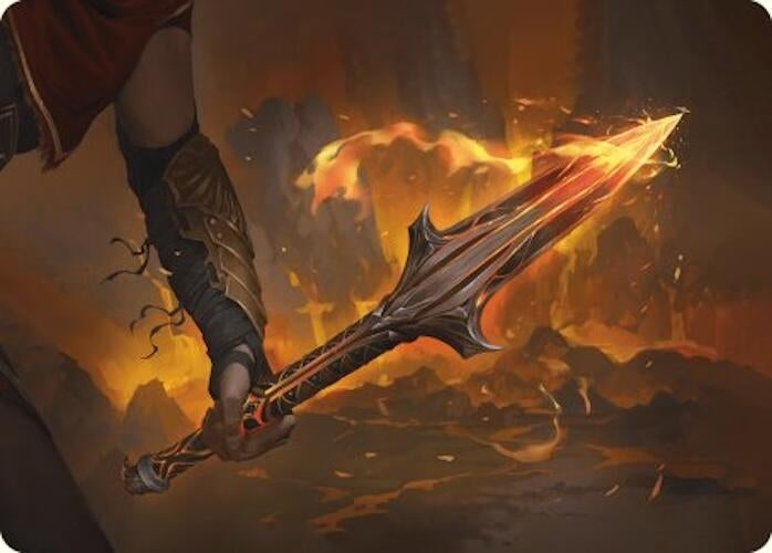 The Spear of Leonidas Art Card (4) (Art Series: Universes Beyond: Assassin's Creed)