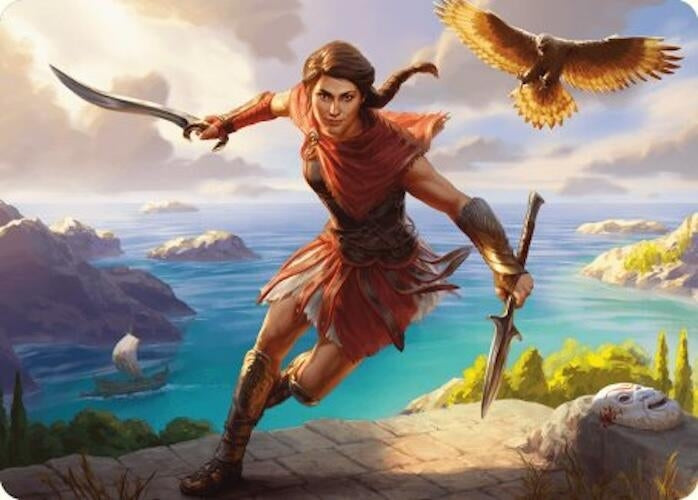 Kassandra, Eagle Bearer Art Card (6) (Art Series: Universes Beyond: Assassin's Creed)