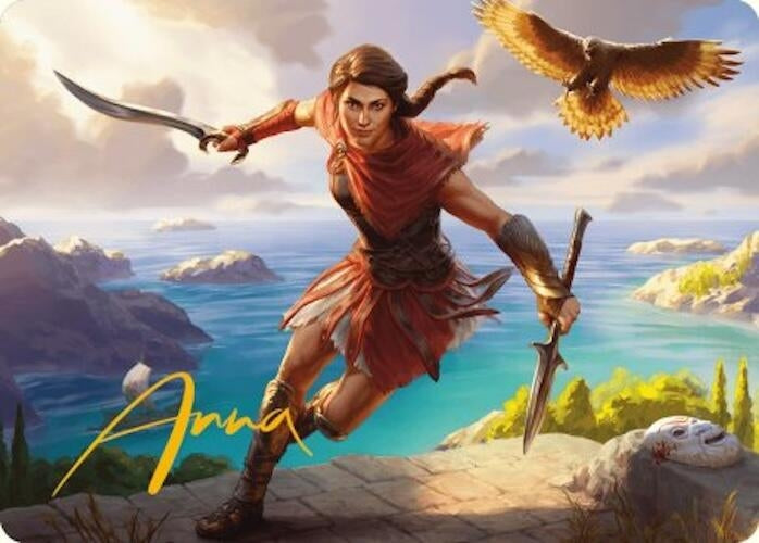 Kassandra, Eagle Bearer Art Card (Gold-Stamped Signature) (6) (Art Series: Universes Beyond: Assassin's Creed)