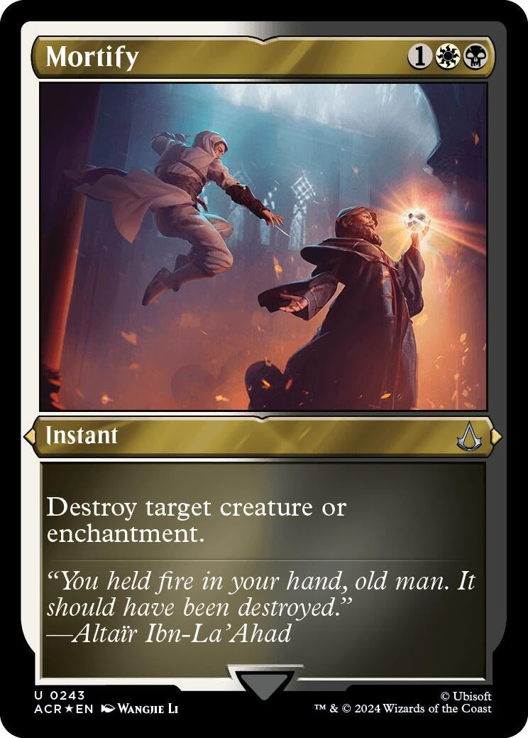 Mortify (Foil Etched) (243) (Universes Beyond: Assassin's Creed)