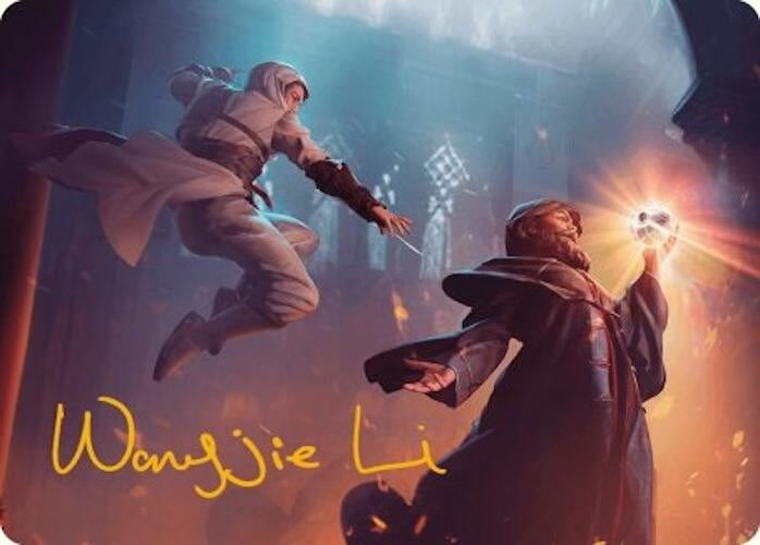 Mortify Art Card (Gold-Stamped Signature) (12) (Art Series: Universes Beyond: Assassin's Creed)