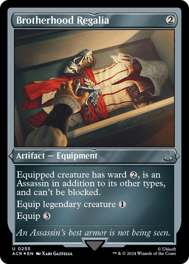 Brotherhood Regalia (Foil Etched) (255) (Universes Beyond: Assassin's Creed)