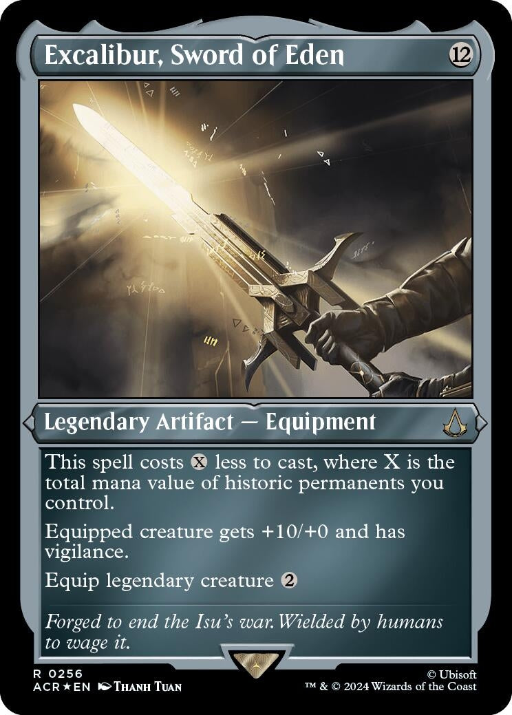 Excalibur, Sword of Eden (Foil Etched) (256) (Universes Beyond: Assassin's Creed)