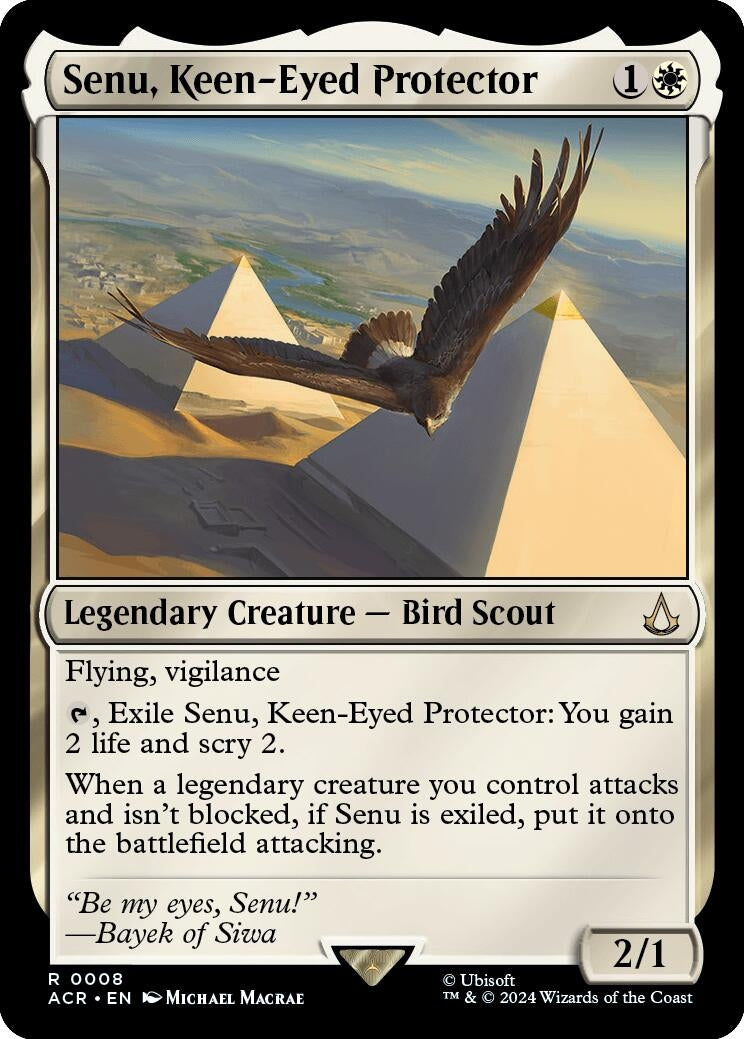 Senu, Keen-Eyed Protector (8) (Universes Beyond: Assassin's Creed)