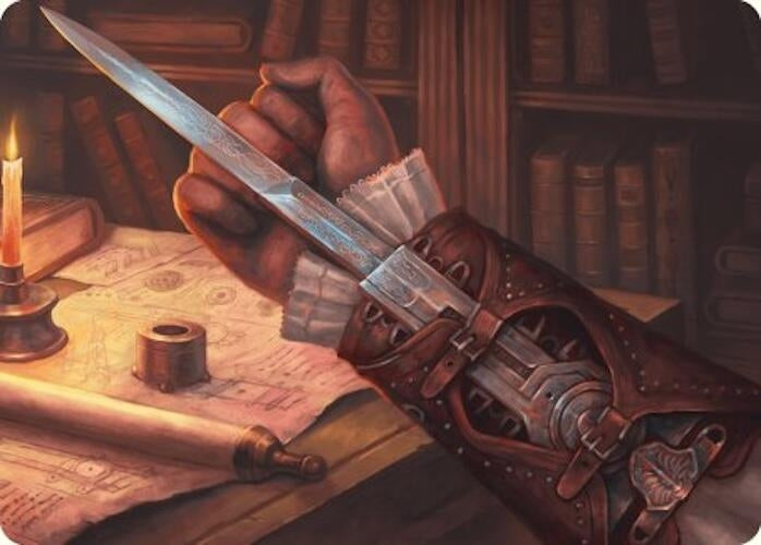 Hidden Blade Art Card (9) (Art Series: Universes Beyond: Assassin's Creed)