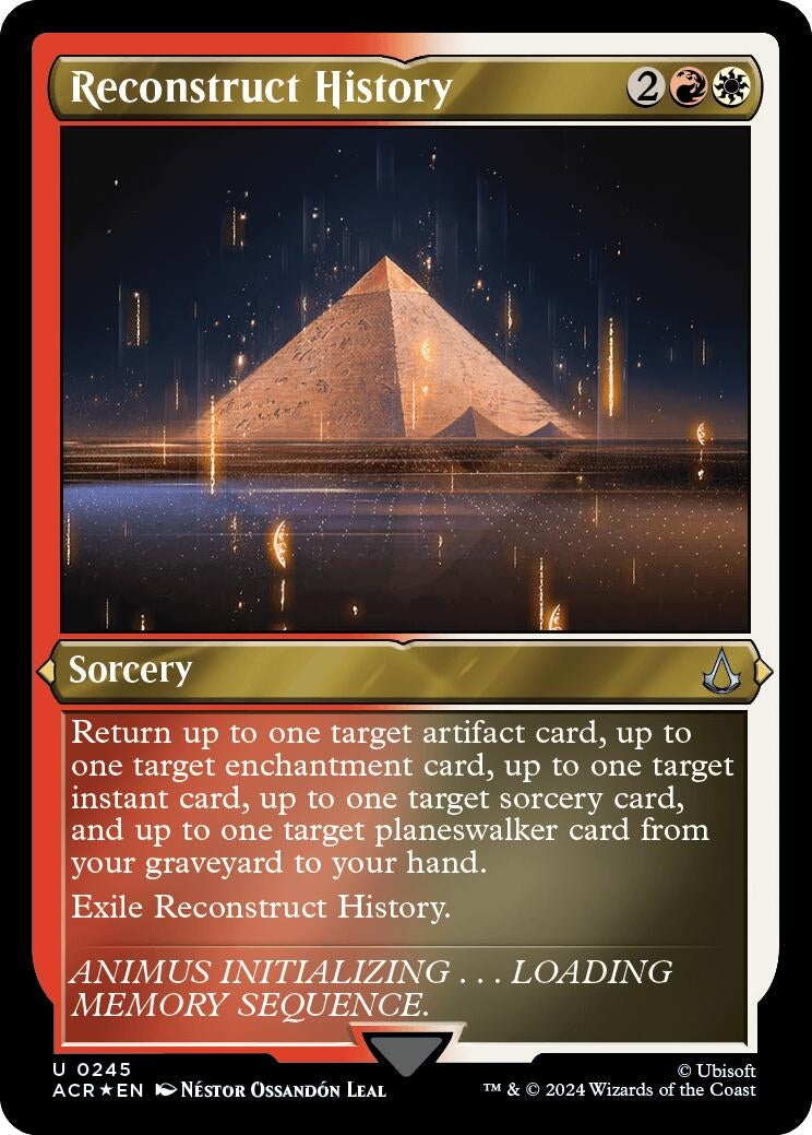 Reconstruct History (Foil Etched) (245) (Universes Beyond: Assassin's Creed)