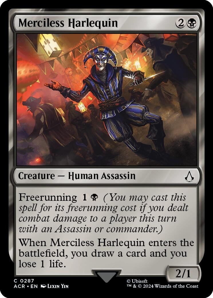 Merciless Harlequin (287) (Universes Beyond: Assassin's Creed)
