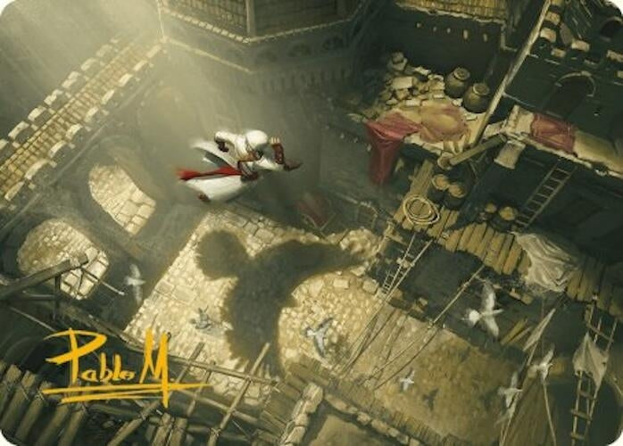 Rooftop Bypass Art Card (Gold-Stamped Signature) (20) (Art Series: Universes Beyond: Assassin's Creed)
