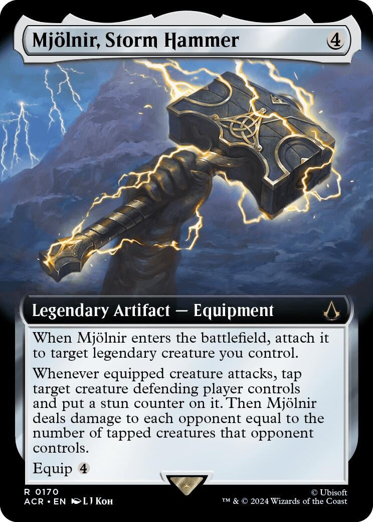 Mjolnir, Storm Hammer (Extended Art) (170) (Universes Beyond: Assassin's Creed)