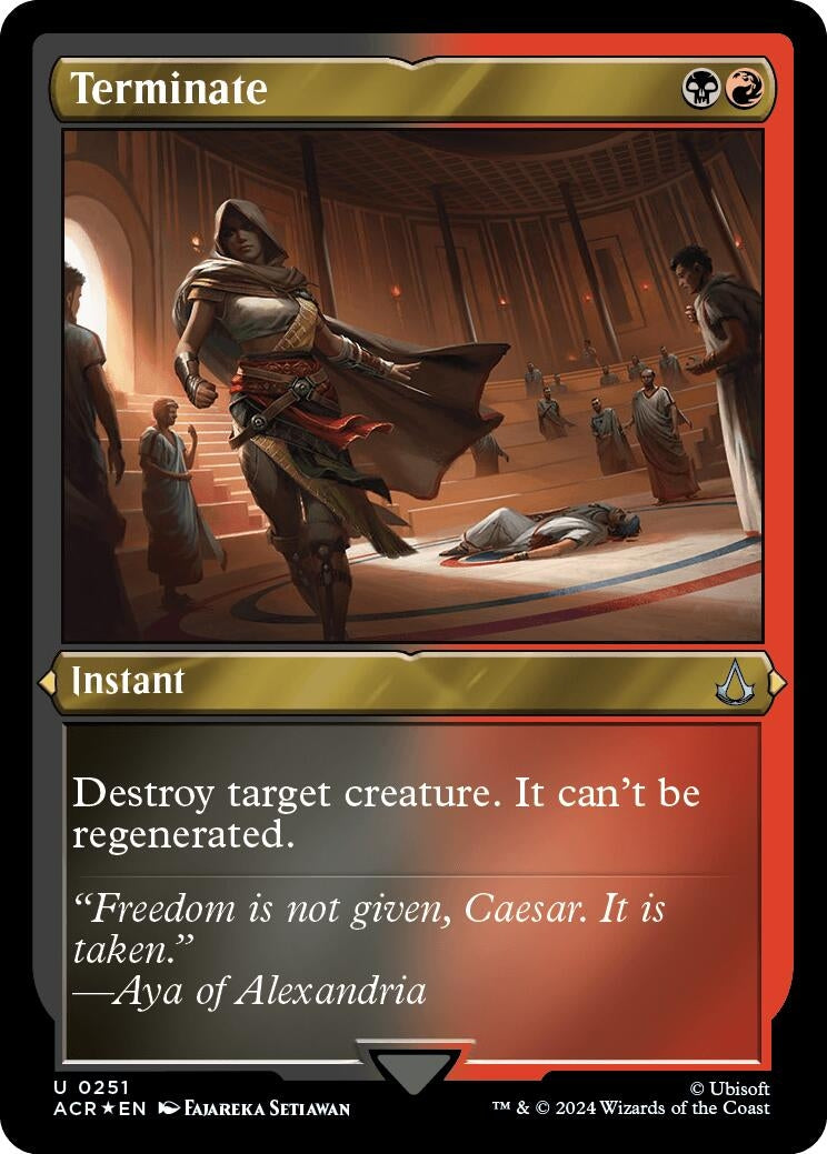 Terminate (Foil Etched) (251) (Universes Beyond: Assassin's Creed)