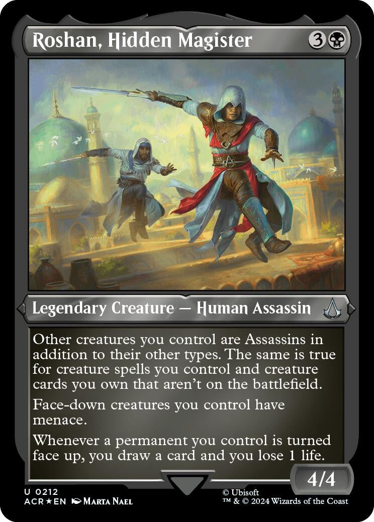 Roshan, Hidden Magister (Foil Etched) (212) (Universes Beyond: Assassin's Creed)