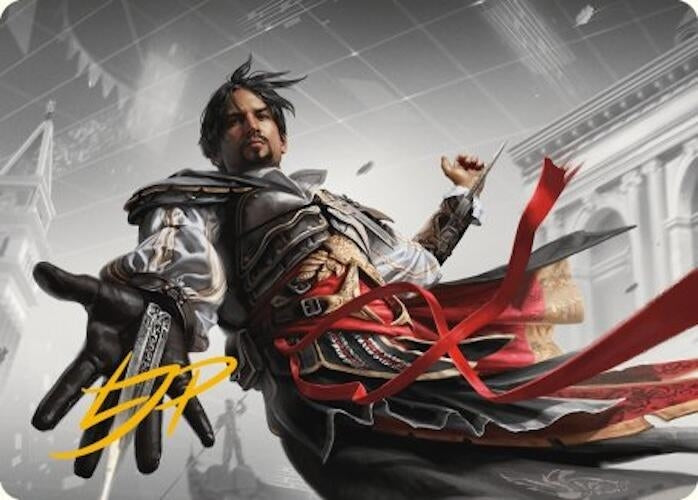 Ezio Auditore da Firenze Art Card (Gold-Stamped Signature) (13) (Art Series: Universes Beyond: Assassin's Creed)
