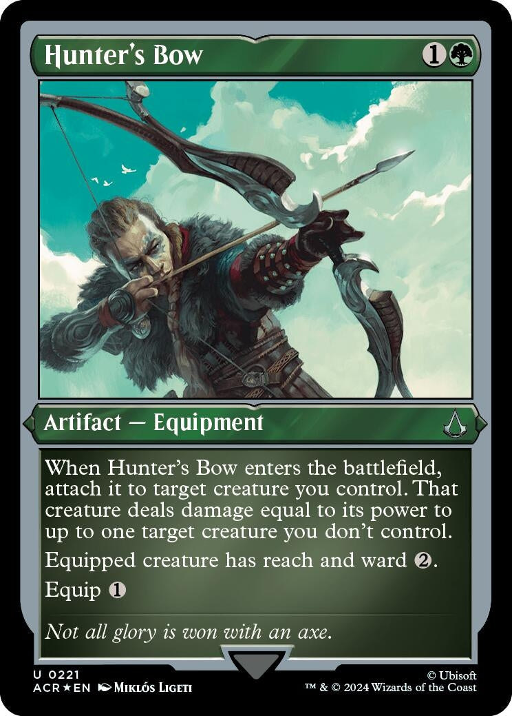 Hunter's Bow (Foil Etched) (221) (Universes Beyond: Assassin's Creed)
