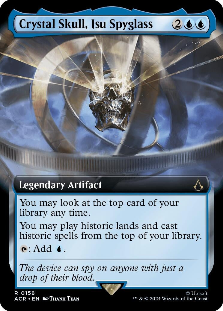 Crystal Skull, Isu Spyglass (Extended Art) (158) (Universes Beyond: Assassin's Creed)