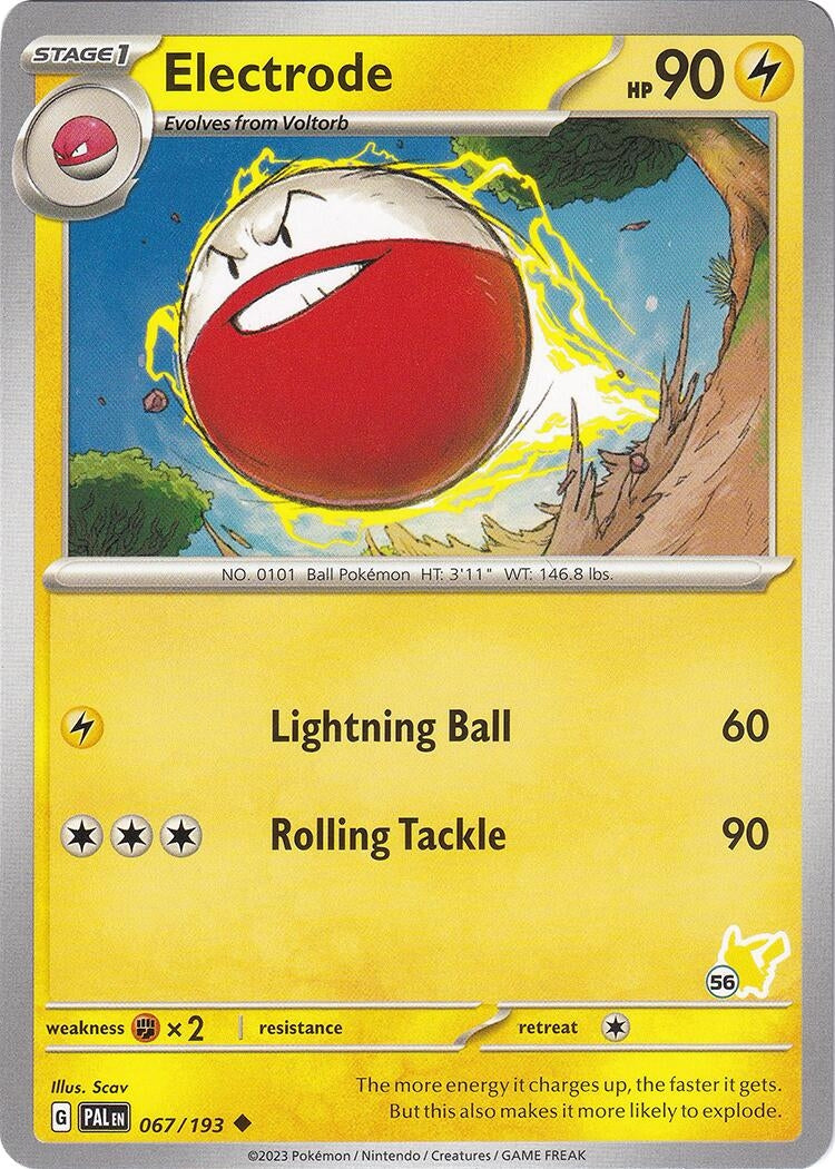 Image for Electrode - Pikachu 56 (067/193) (Battle Academy 2024) - Pokemon