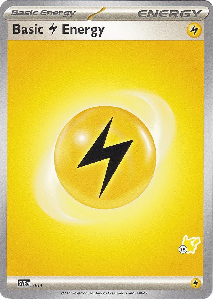 Basic Lightning Energy - Pikachu 16 (004) (Battle Academy 2024)